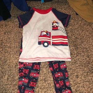 Little Me 3 Piece Fire pj’s 4t